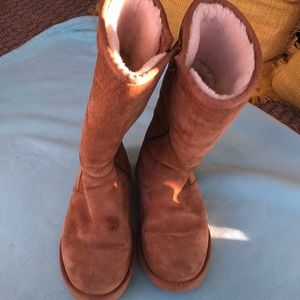 Ugg tall side zip boots size 7